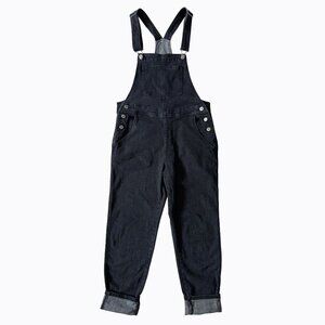 Denim Black Wash 90s Overalls Country Barn Chore Farm Cottagecore Workwear Sz S